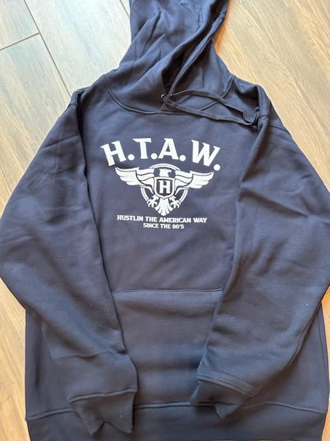 Black and Tan Hustlin the American Way Hoodie