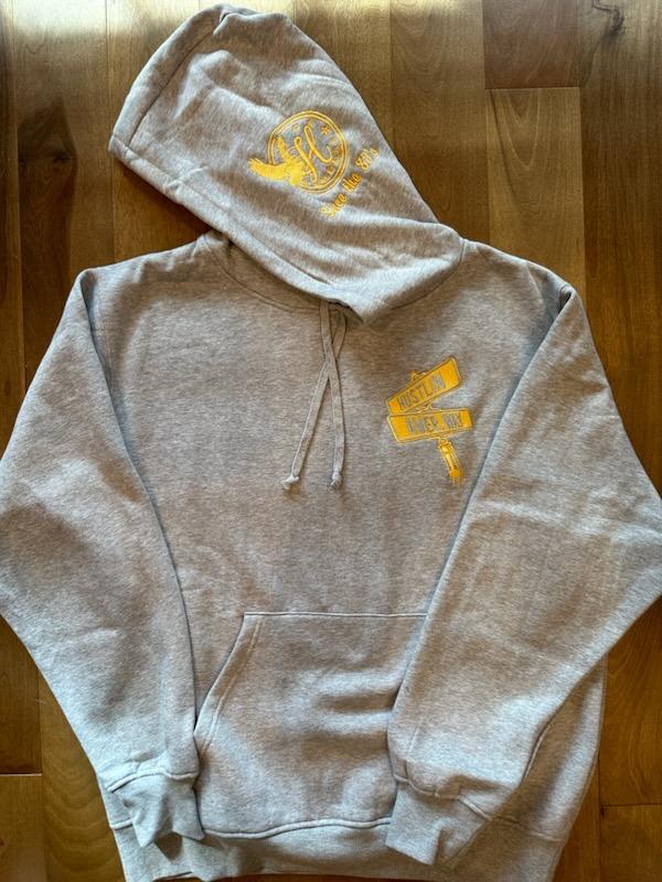 Gray and Yellow Street Pole