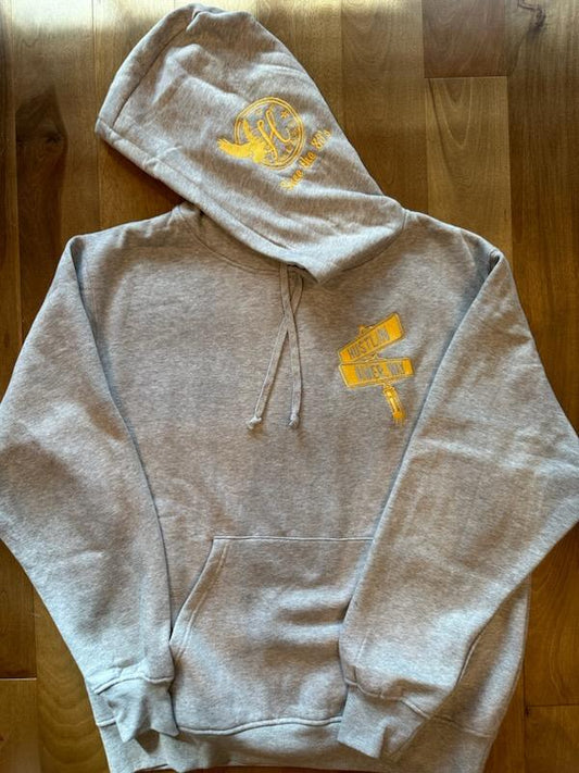 Gray and Yellow Street Pole