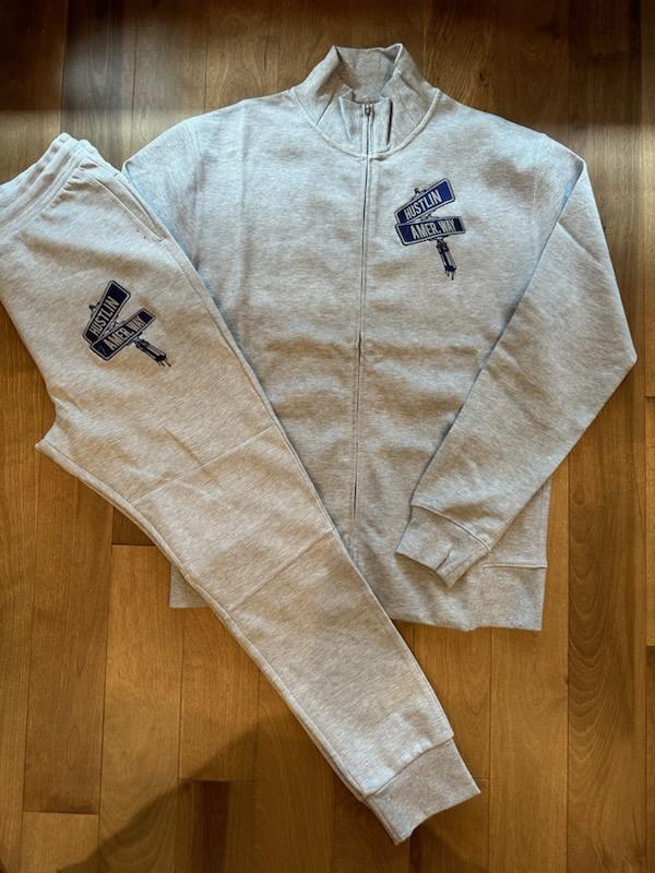 Grey & Blue Street Poll Tracksuit