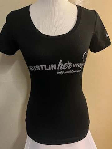 Black Hustlin herway Short Sleeve T-Shirt