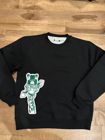 Black and Green Wyld Life Large Giraffe Sweatshirt